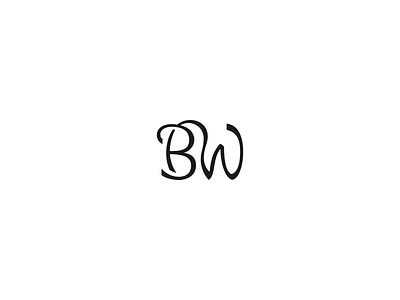 BW monogram bw lettermark bw monogram lettermark logo minimal minimalist monogram symbol