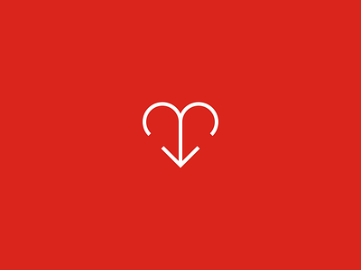 heart arrow arrow heart logo minimal minimalist symbol