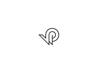 WP monogram lettermark logo minimal minimalist monogram symbol wp wp lettermark wp monogram