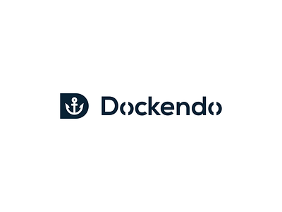 Dockendo anchor boat logo minimal minimalist sea water wave waves yacht