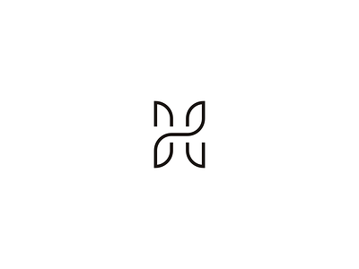 H monogram h h lettermark h monogram lettermark logo minimal minimalist monogram symbol