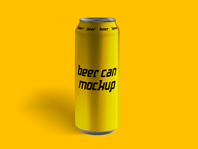 Beer can mockup