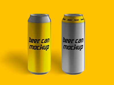 Small update for beer can mockup