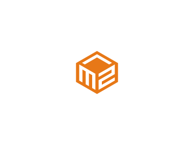 M2 monogram construction geometric logo m2 monogram symbol