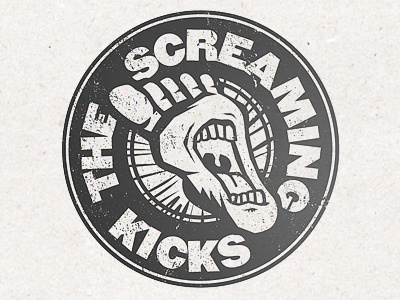 The Screaming Kicks Band Logo band identity branding logo design music