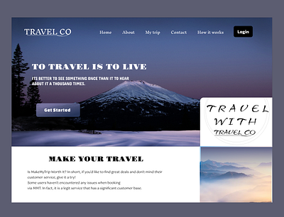 Travel web page