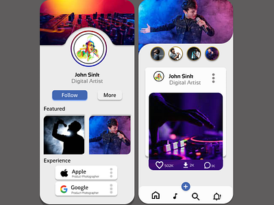 Music Mobile Ui Application