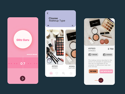 Makeup Mobile Application app makeup mobile ui