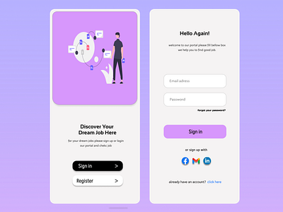 Login App UI Design