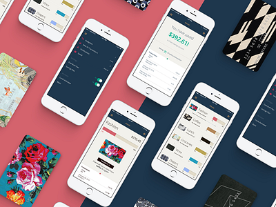 The Budgette app creative direction design digital design ui ux