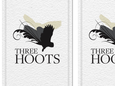 Three Hoots label wine