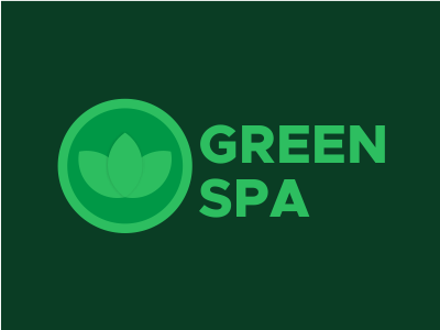 Green Spa ✅🥒 design graphic green logo spa