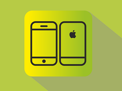 Iphone 🍏 apple green iphone logo minimal