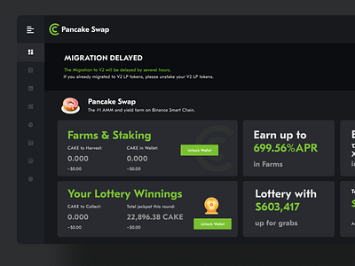 Dark Dashboard Pancakeswap dark dashboard pancakeswap ui