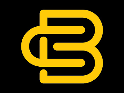 CB black letters logo simple yellow