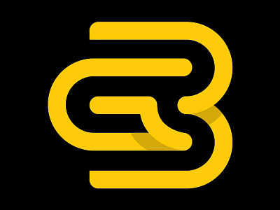 GB black letters logo yellow