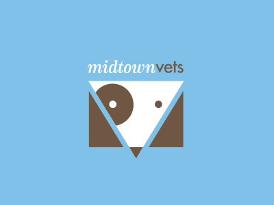 Midtown Vets cat dog logo mark midtown mv vets