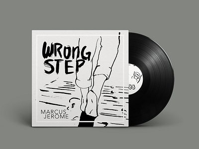 Wrong Step album art design illustration musician track art