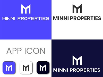 MINNI PROPERTIES LOGO DESIGN agrafixer branding design graphic design logo logo design for you logodesign properties logo real estate logo vector