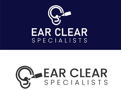 EAR CLEAR SPECIALIST LOGO DESIGN agrafixer best logo design branding creative logo design design ear logo graphic design logo logodesign minimal logo vector