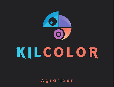 KILCOLOR LOGO DESIGN/CHAMELEON LOGO branding chameleon chameleon logo creative logo design design graphic design logo logodesign minimal logo minimalist new logo design ui vector