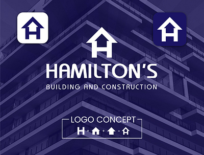HAMILTON'S LOGO DESIGN branding design graphic design logo logo design logodesign minima logo property logo real estate logo vector