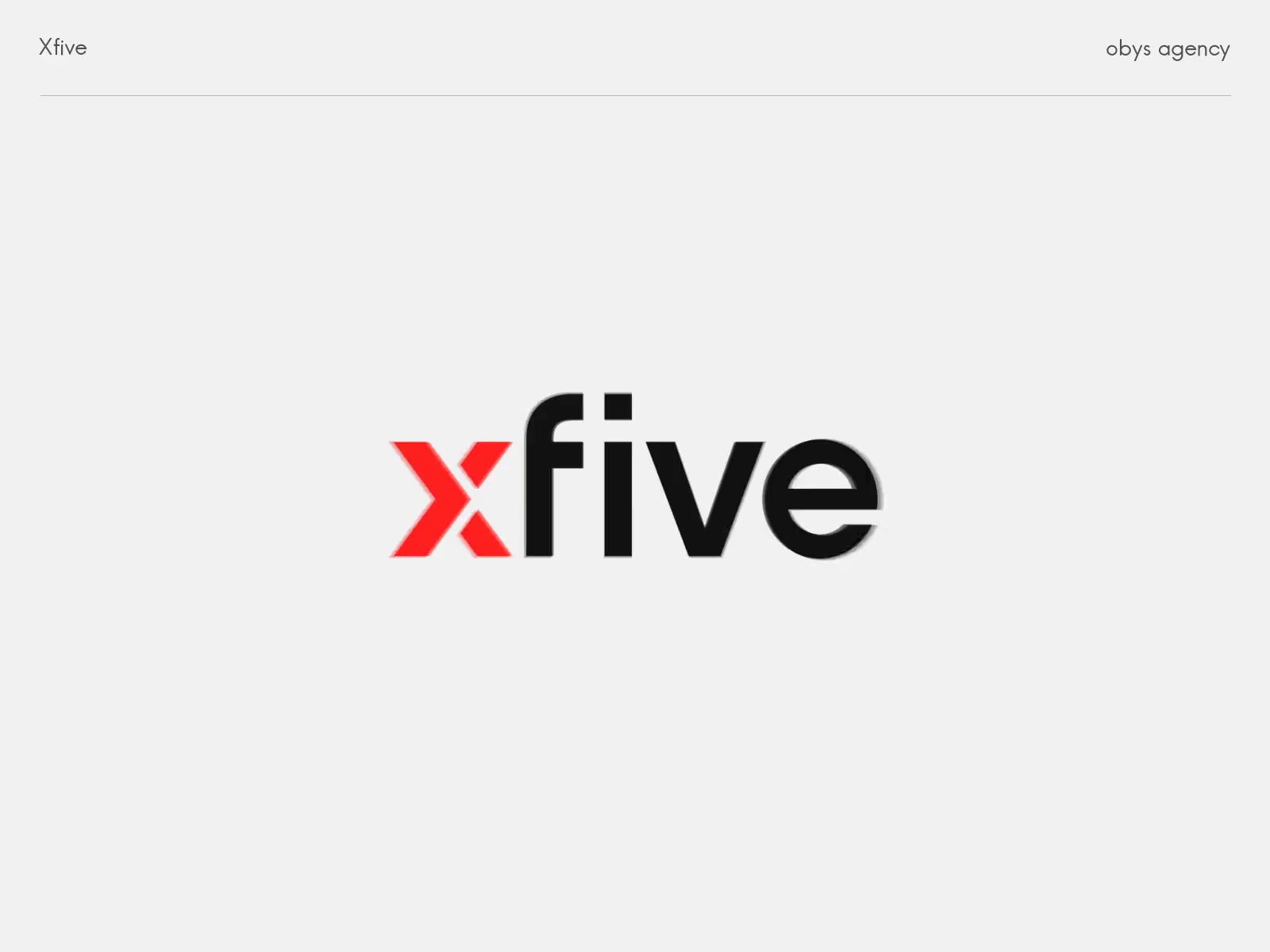 Redesign logo. 424 Brand logo. XFIVE twitter.