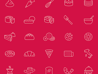 Rich's Icon Set geometric icons outline