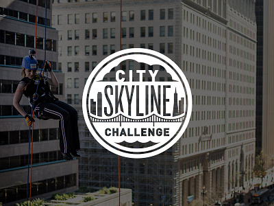 City Skyline Challenge badge emblem fundraiser non profit san francisco skyline