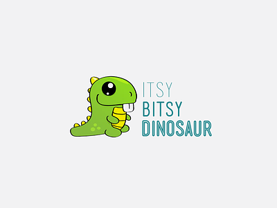 Itsy Bitsy Dinosaur dinosaur illustration logo