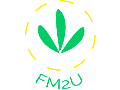 Fm2u Logo brand design farm farmers fm2u logo ui ux visualdesign