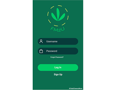 Fm2u Login Screen dailyui farmers fm2u iteration login mockup ui userexperience ux