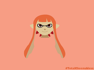 Inkling Girl Design characterdesign flatdesign gamedesign gaming inklinggirl nintendo nintendoswitch splatoon splatoon2 ui visualdesign