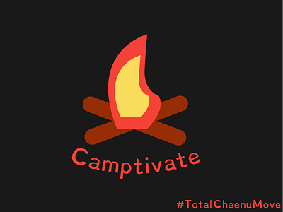 Camptivate Branding Iteration #1 branding campfire camping dyslexie fire growing learning logo ui ux visualdesign