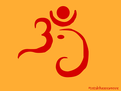Ganesha Design flatdesign ganesha ganeshchatruti hindu hinduism india om paintingstyle ui ux visualdesign