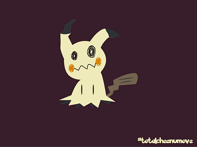 Mimikyu Design characterdesign flatdesign gamedesign ghost halloween materialdesign mimikyu nintendo pokemon ui ux