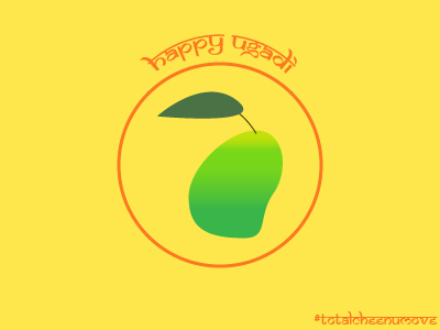 Happy Ugadi graphicdesign icon india indianholiday kannada mango telugu ugadi visualdesign