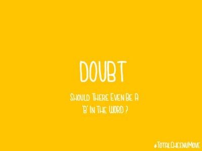 Doubt anxiety color colorpsychology doubt humor typography ui ux visualdesign yellow