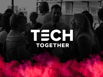 TechTogether branding design flat icon logo minimal tech logo technology typography ui ux web