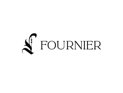 Fournier Saloon branding design logo typography