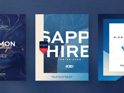 Sapphire - Social Media branding design logo typography