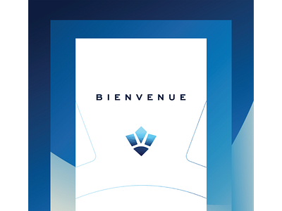 Bienvenue branding design logo typography