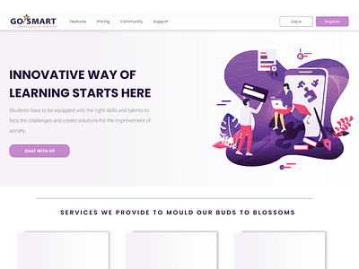 Landing Page branding illustration logo ui ux