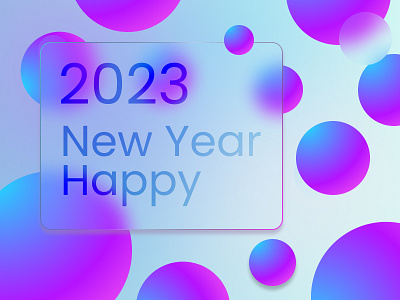 Abstract card Happy New Year abstract card illustration pink violet