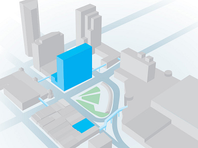 Isometric Map architecture city cityscape illustration isometric location map rendering wayfinding