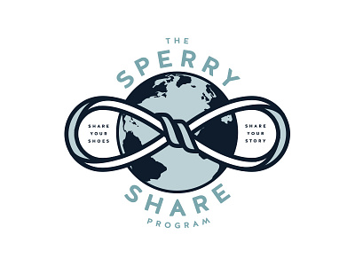 Sperry Share Program donation logo planet recycling sharing