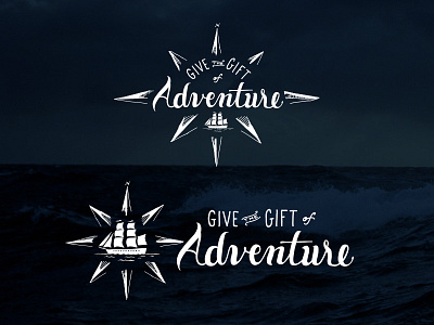 Adventure adventure compass lettering ocean sail sailing script ship tall