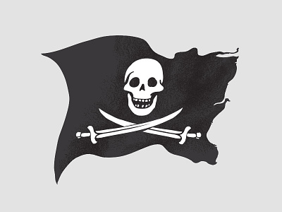 Jolly Roger flag jolly pirate roger sabre skull sword