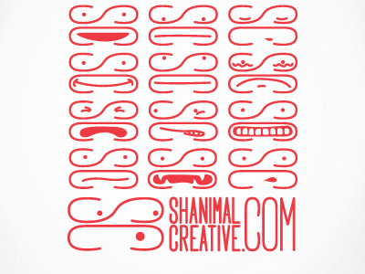 Shanimal Creative animal creative dynamic identity lettermark shanimal system totem