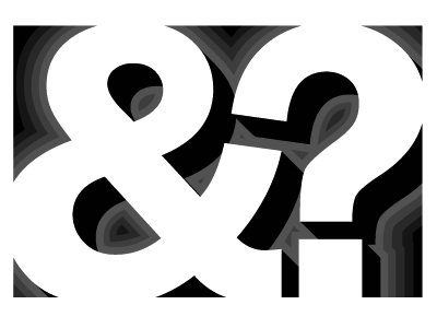 And? lettermark type typography